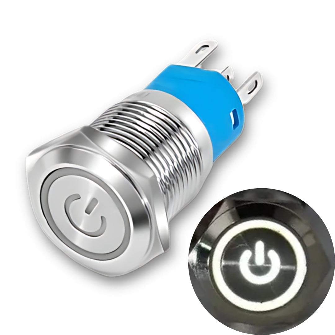 Illuminated Stainless Steel Latching Type Pushbutton